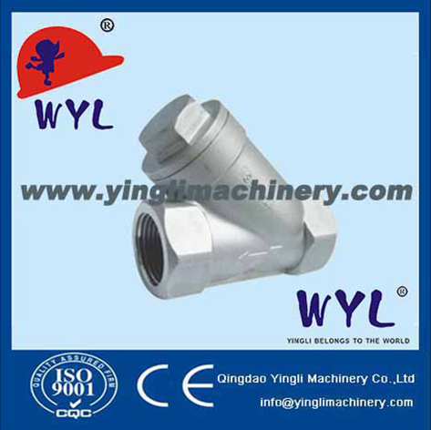 stainless steel screwed y-strainer
